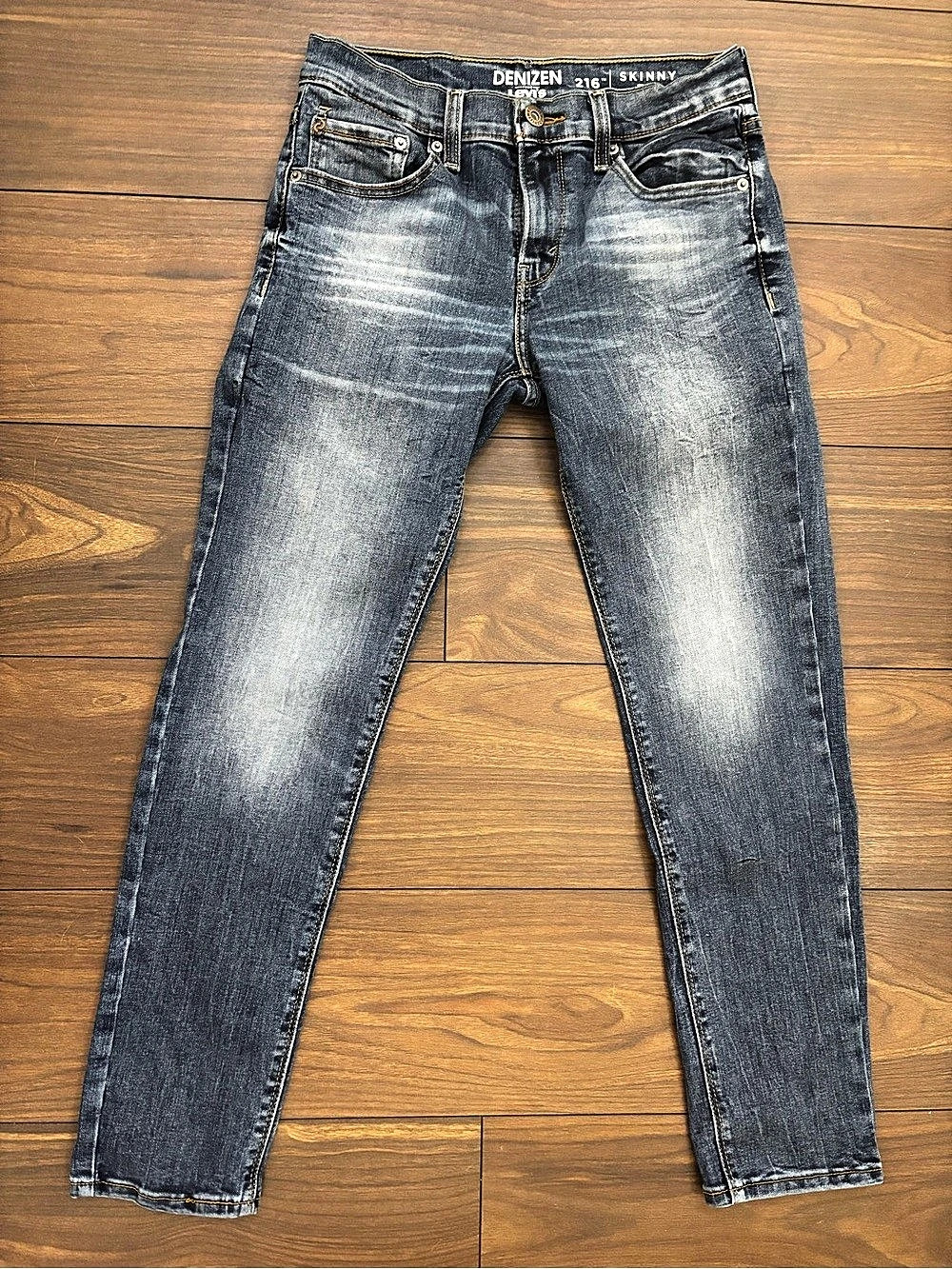 Levi's Denizen 216 Skinny Fit Skinny Jeans Blue Waist 28